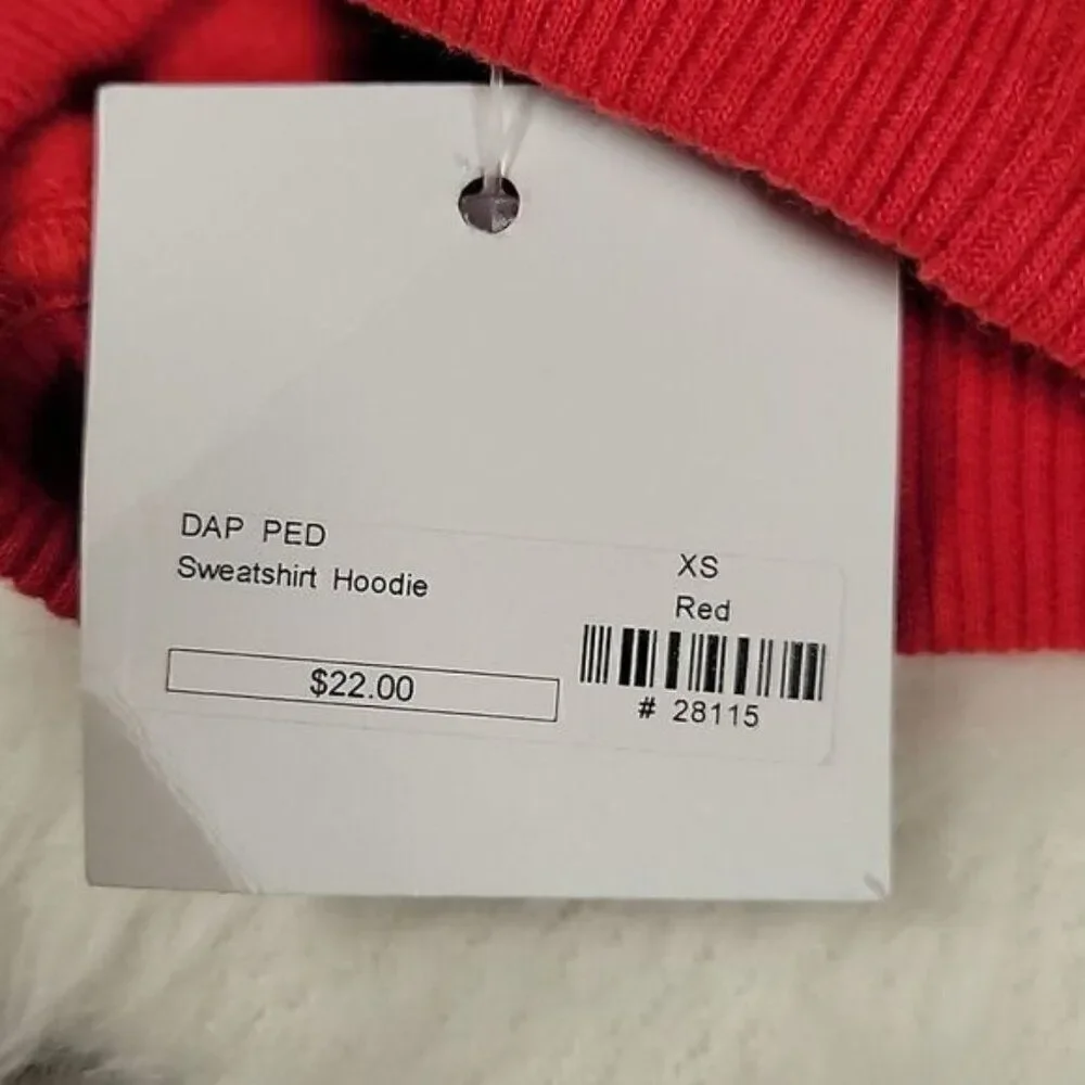 Zack & Zoey Dog Hoodie Sz XS